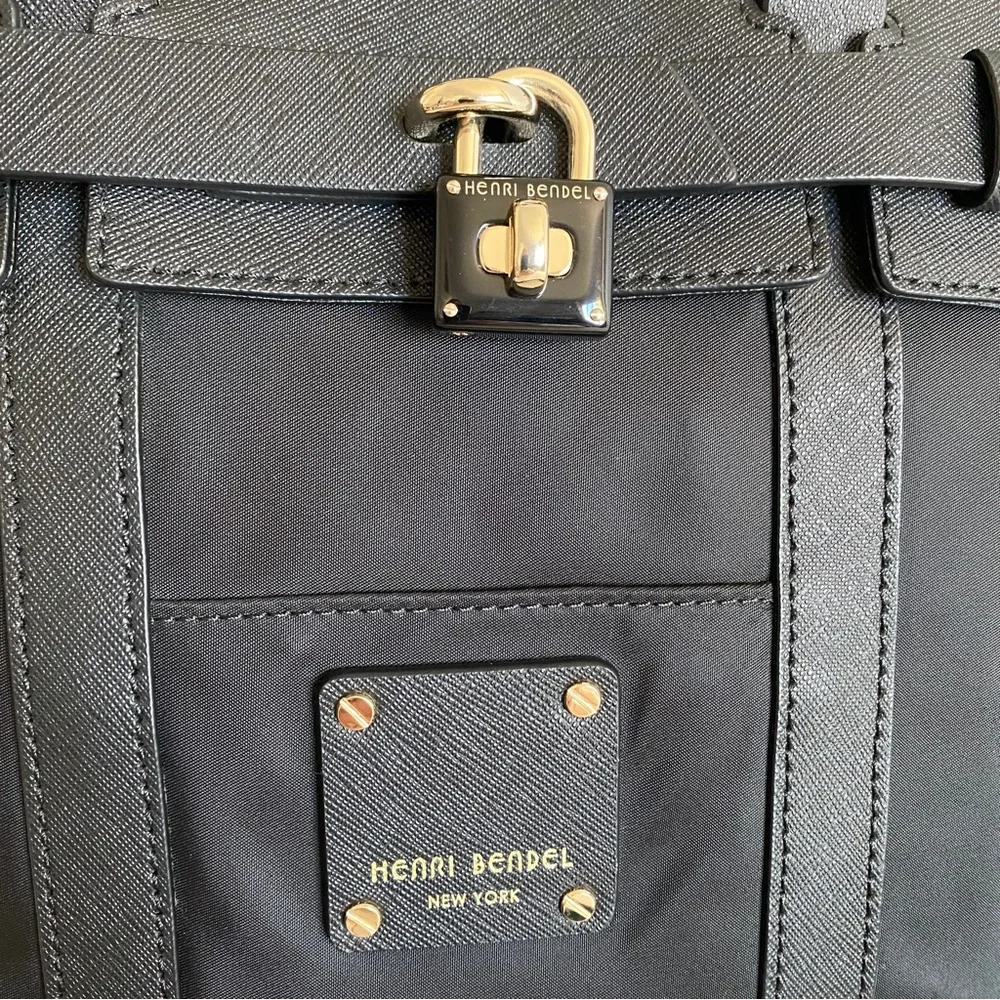 henri bendel black 3 way convertible backpack